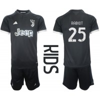 Echipament fotbal Juventus Adrien Rabiot #25 Tricou Treilea 2023-24 pentru copii maneca scurta (+ Pantaloni scurti)